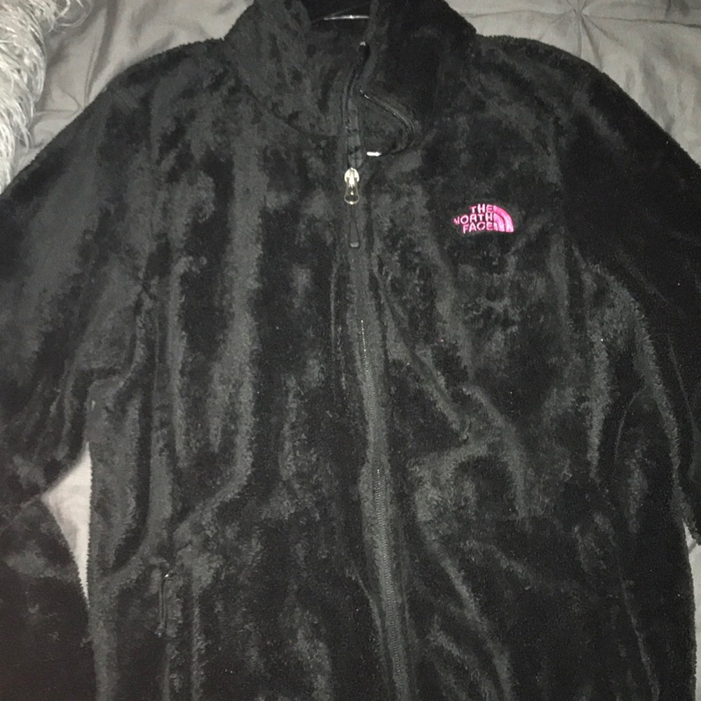 Fuzzy Black Breast Cancer Awareness North Face